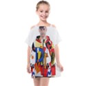 Dlm Front Dlm Back Kids  One Piece Chiffon Dress View1