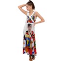 Dlm Front Dlm Back V-Neck Chiffon Maxi Dress View1