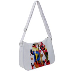 Dlm Front Dlm Back Zip Up Shoulder Bag