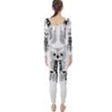 Cute Little Mandala Owl Long Sleeve Catsuit View2