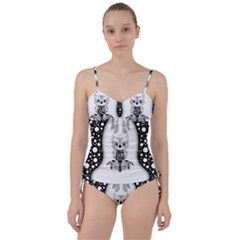 Cute Little Mandala Owl Sweetheart Tankini Set by FantasyWorld7