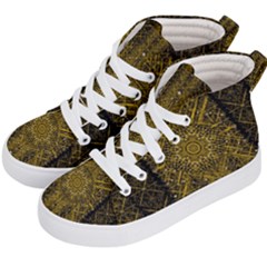 Stars For A Cool Medieval Golden Star Kids  Hi-top Skate Sneakers by pepitasart