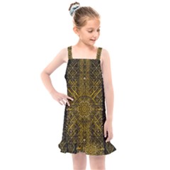 Stars For A Cool Medieval Golden Star Kids  Overall Dress by pepitasart