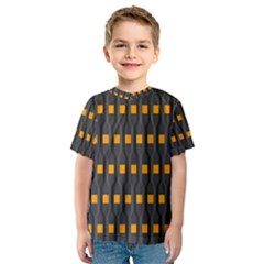 Pattern Illustrations Plaid Kids  Sport Mesh Tee