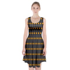 Pattern Illustrations Plaid Racerback Midi Dress