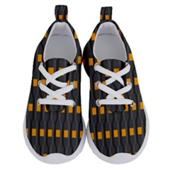 Pattern Illustrations Plaid Running Shoes