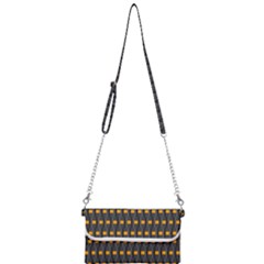 Pattern Illustrations Plaid Mini Crossbody Handbag