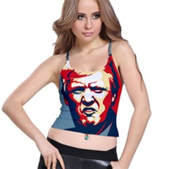 Trump pop art Spaghetti Strap Bra Top