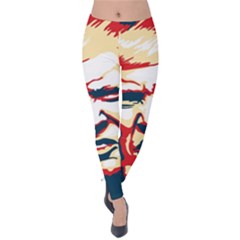 Trump pop art Velvet Leggings