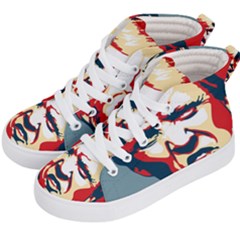 Trump pop art Kids  Hi-Top Skate Sneakers