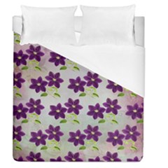 Purple Flower Duvet Cover (queen Size)