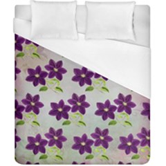 Purple Flower Duvet Cover (california King Size)