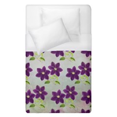 Purple Flower Duvet Cover (single Size)