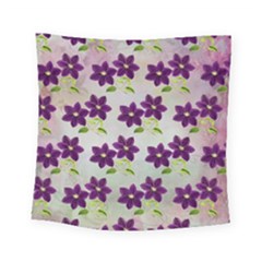 Purple Flower Square Tapestry (small)