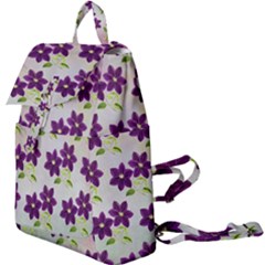 Purple Flower Buckle Everyday Backpack by HermanTelo