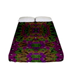 Peacock Lace In The Nature Fitted Sheet (full/ Double Size) by pepitasart