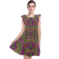 Peacock Lace In The Nature Tie Up Tunic Dress by pepitasart