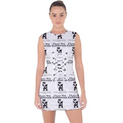 Iloveyoucalif Lace Up Front Bodycon Dress