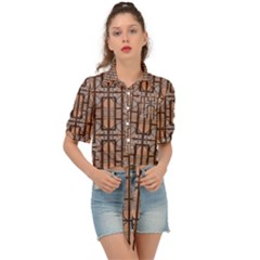 Ab 71 Tie Front Shirt 