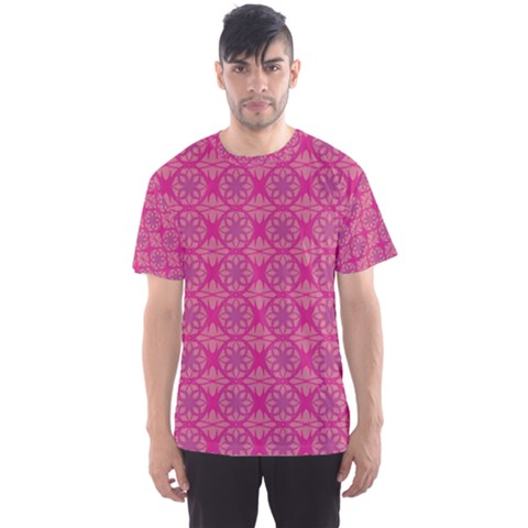 Background Texture Pattern Mandala Men s Sports Mesh Tee by HermanTelo