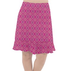 Background Texture Pattern Mandala Fishtail Chiffon Skirt by HermanTelo