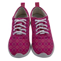 Background Texture Pattern Mandala Women Athletic Shoes by HermanTelo