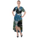 NATURE Front Wrap High Low Dress View1