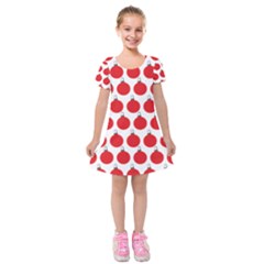 Christmas Baubles Bauble Holidays Kids  Short Sleeve Velvet Dress