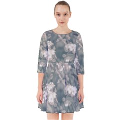 Beauty Floral Scene Photo Smock Dress by dflcprintsclothing