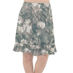 Beauty Floral Scene Photo Fishtail Chiffon Skirt by dflcprintsclothing