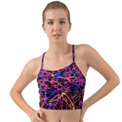 Abstrait Neon Colors Mini Tank Bikini Top