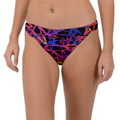 Abstrait Neon Colors Band Bikini Bottom by kcreatif