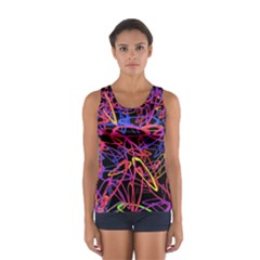 Abstrait Neon Colors Sport Tank Top 