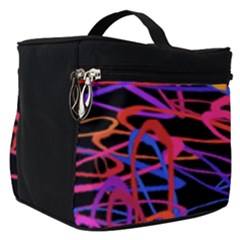 Abstrait Neon Colors Make Up Travel Bag (small) by kcreatif