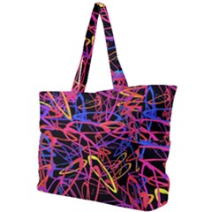 Abstrait Neon Colors Simple Shoulder Bag by kcreatif