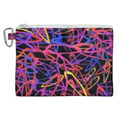 Abstrait Neon Colors Canvas Cosmetic Bag (xl)