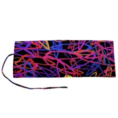 Abstrait Neon Colors Roll Up Canvas Pencil Holder (s)