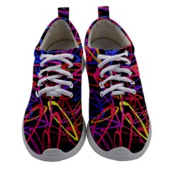 Abstrait Neon Colors Women Athletic Shoes by kcreatif