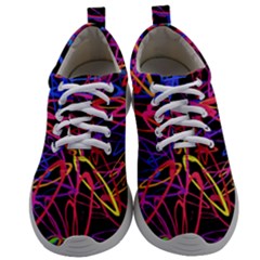 Abstrait Neon Colors Mens Athletic Shoes