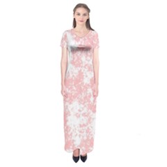 Degrade Rose/blanc Short Sleeve Maxi Dress by kcreatif