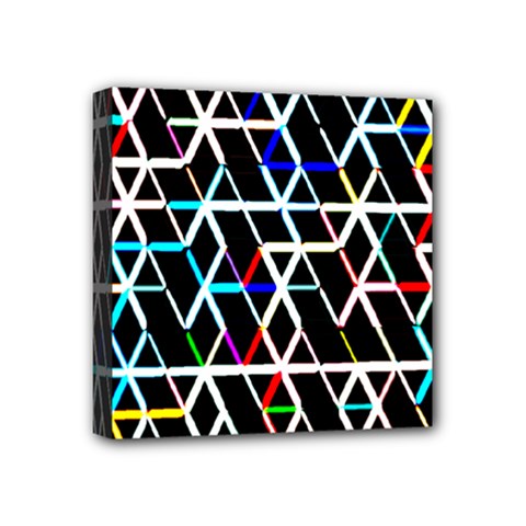 Abstrait Neon Mini Canvas 4  X 4  (stretched) by kcreatif