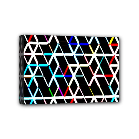 Abstrait Neon Mini Canvas 6  X 4  (stretched) by kcreatif