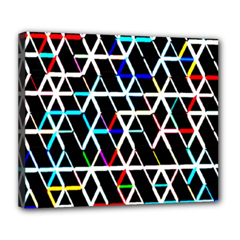 Abstrait Neon Deluxe Canvas 24  X 20  (stretched) by kcreatif