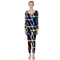 Abstrait Neon Long Sleeve Catsuit by kcreatif