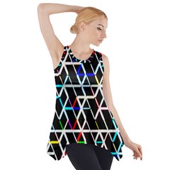 Abstrait Neon Side Drop Tank Tunic by kcreatif