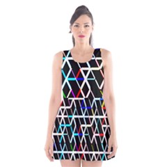 Abstrait Neon Scoop Neck Skater Dress by kcreatif