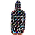 Abstrait Neon Long Sleeve Hooded T-shirt View2