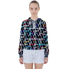 Abstrait Neon Women s Tie Up Sweat by kcreatif