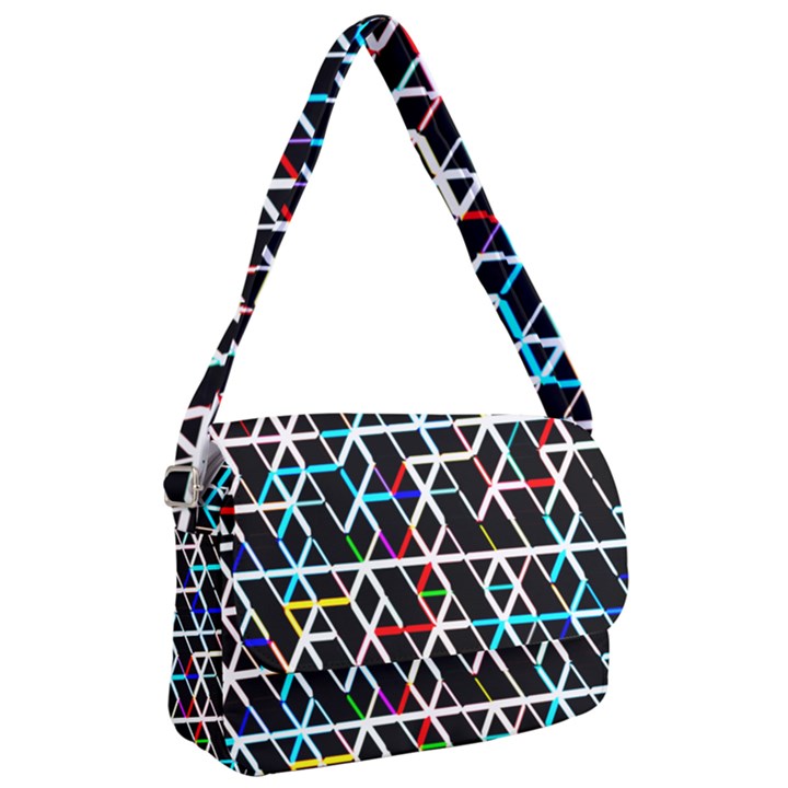 Abstrait Neon Courier Bag