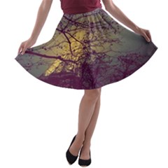 Tour Eiffel Paris Paysage A-line Skater Skirt by kcreatif